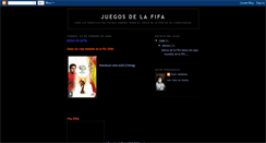 Desktop Screenshot of juegosfifa.blogspot.com