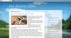 Desktop Screenshot of mydoctoronnet.blogspot.com