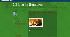 Desktop Screenshot of miblogdehonduras.blogspot.com