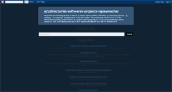 Desktop Screenshot of a2zdirectories-softwares-projects.blogspot.com