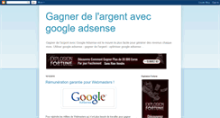 Desktop Screenshot of faire-de-largent-avec-google-adsense.blogspot.com