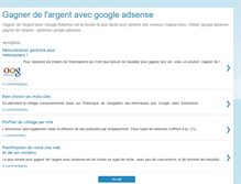 Tablet Screenshot of faire-de-largent-avec-google-adsense.blogspot.com