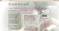 Desktop Screenshot of elarcondelanovia.blogspot.com