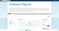 Desktop Screenshot of jobhuntnigeria.blogspot.com