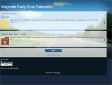 Tablet Screenshot of dailydealextensionformagento.blogspot.com