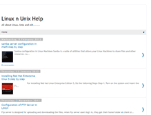Tablet Screenshot of linuxnunixhelp.blogspot.com