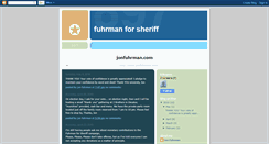 Desktop Screenshot of fuhrmanforsheriff.blogspot.com