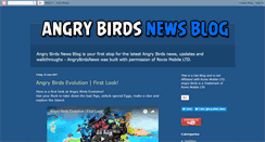 Desktop Screenshot of angrybirdsnews.blogspot.com