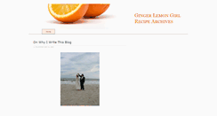 Desktop Screenshot of gingerlemongirlrecipes.blogspot.com