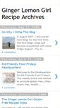 Mobile Screenshot of gingerlemongirlrecipes.blogspot.com