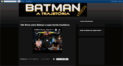 Desktop Screenshot of batmanatrajetoria.blogspot.com