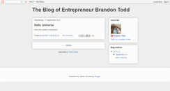 Desktop Screenshot of brandontodd.blogspot.com