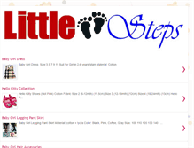 Tablet Screenshot of littlestepsshop.blogspot.com