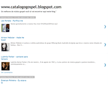 Tablet Screenshot of catalogogospel.blogspot.com