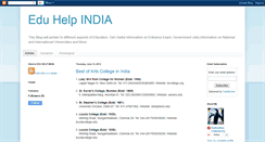 Desktop Screenshot of eduhelpindia.blogspot.com