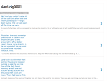 Tablet Screenshot of dantetg5001.blogspot.com