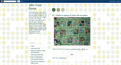 Desktop Screenshot of johnclareessays.blogspot.com