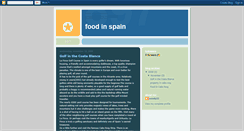 Desktop Screenshot of food-in-spain.blogspot.com