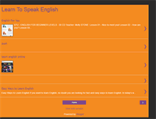 Tablet Screenshot of learn2english.blogspot.com