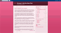 Desktop Screenshot of orangeisnotthenewpink.blogspot.com