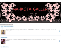 Tablet Screenshot of mahkota-gallery.blogspot.com