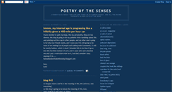 Desktop Screenshot of poetryofthesenses.blogspot.com
