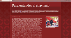 Desktop Screenshot of historiador-paraentenderalchavismo.blogspot.com