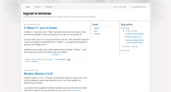 Desktop Screenshot of logiciel-net.blogspot.com