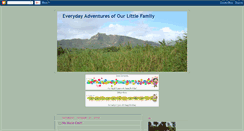 Desktop Screenshot of everydayadventuresofourlittlefamily.blogspot.com