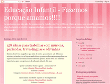 Tablet Screenshot of educaoinfantil-fazemosporqueamamos.blogspot.com