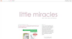 Desktop Screenshot of littlemiracles3.blogspot.com