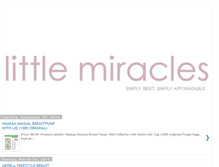 Tablet Screenshot of littlemiracles3.blogspot.com