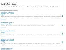 Tablet Screenshot of dailyjobhunt.blogspot.com