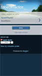 Mobile Screenshot of faceofffactor.blogspot.com
