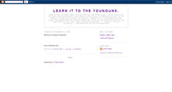 Desktop Screenshot of learnittotheyounguns.blogspot.com