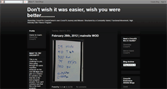 Desktop Screenshot of coachscotttraininglog.blogspot.com
