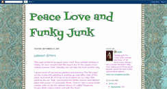 Desktop Screenshot of peaceloveandfunkyjunk.blogspot.com