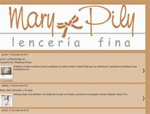 Tablet Screenshot of marypilylenceria.blogspot.com