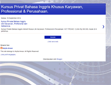 Tablet Screenshot of kursus-inggris.blogspot.com