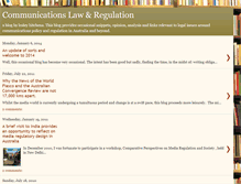 Tablet Screenshot of communicationslawreg.blogspot.com