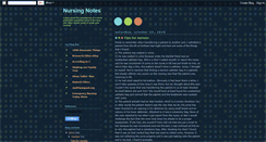 Desktop Screenshot of notesonanewnurse.blogspot.com