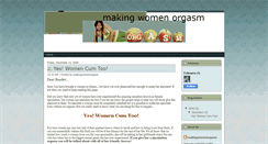 Desktop Screenshot of makingwomenorgasm.blogspot.com