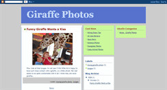 Desktop Screenshot of giraffephotos.blogspot.com