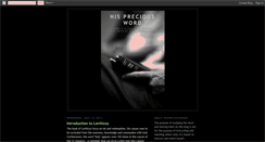 Desktop Screenshot of hispreciousword.blogspot.com