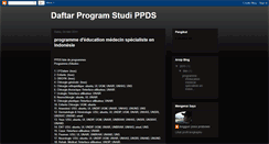 Desktop Screenshot of daftarprogramstudippds.blogspot.com