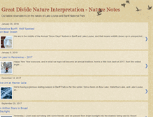 Tablet Screenshot of greatdividenaturenotes.blogspot.com