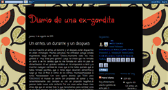 Desktop Screenshot of diariodeunaex-gordita.blogspot.com