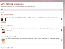 Tablet Screenshot of dirtytalkingexamples.blogspot.com