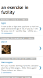 Mobile Screenshot of an-exercise-in-futility.blogspot.com