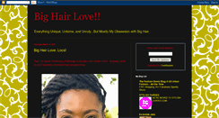 Desktop Screenshot of bighairlove.blogspot.com